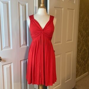 Twentyone Red Jersey Knit Sleeveless Dress Size Large in Like New Condition